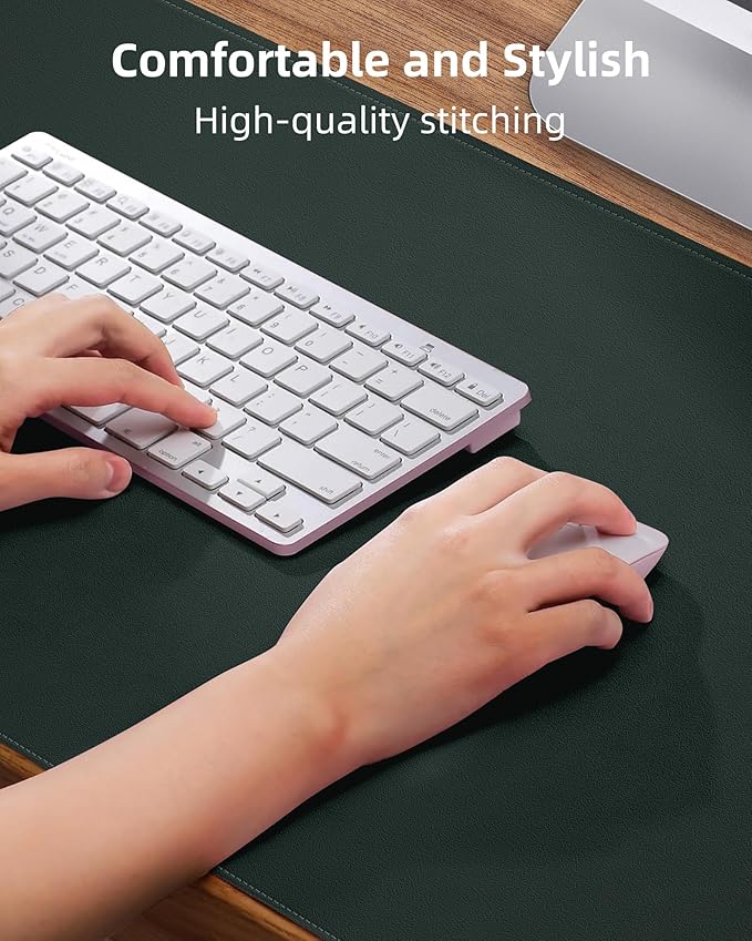 Large Desk Mat55 x24 - Premium Non-Slip Desk Pad, Waterproof and Scratch-Resistant Office Desk Protector, Large Desk pad Workspace Mat for Home and Office(Dark Green)