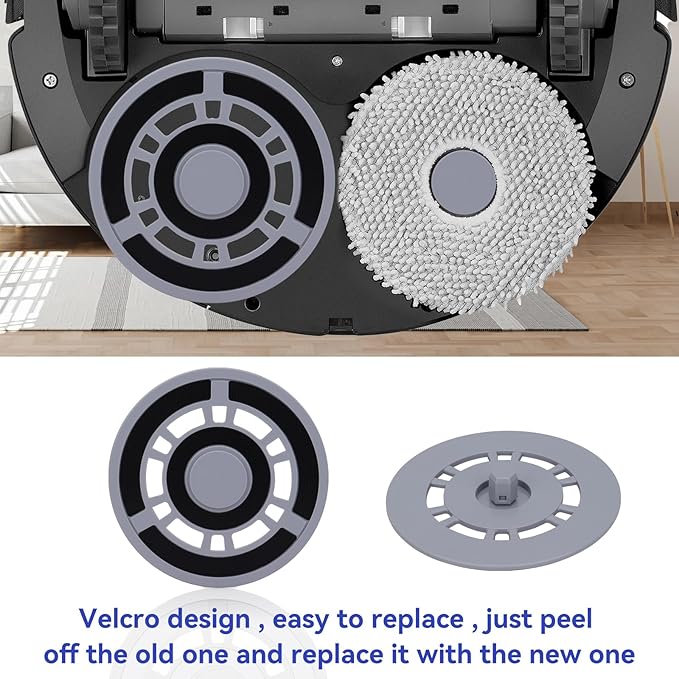 Mop Pad Plate Accessories for Roborock Q Revo, Qrevo MaxV, Qrevo S, Qrevo Pro, Qrevo Master Vacuum Cleaner - Vacuum Pad Board Holder Replacement Mop Tray Part Attachment