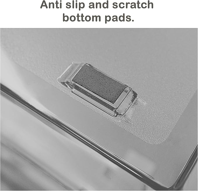 Acrimet Facility 4 Tier Letter Tray, Side Load, Letter Size/A4, Desktop File Organizer, Plastic (Clear Smoke)