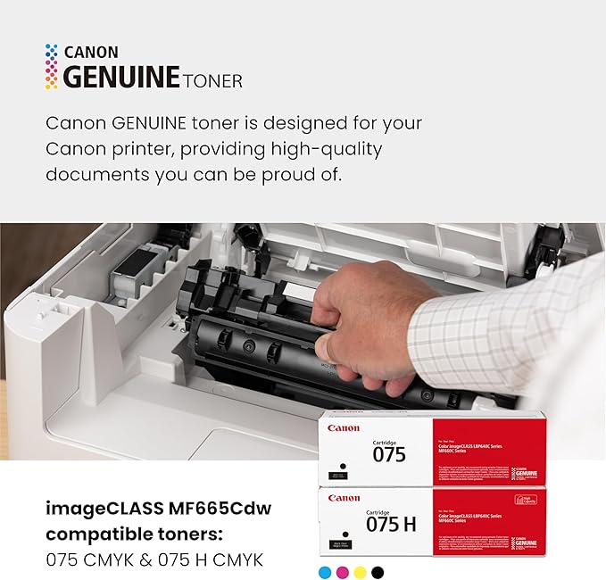 Canon Color imageCLASS MF665Cdw - Wireless Duplex Laser Printer, All-in-One with Copier, Scanner, Fax, Auto Document Feeder, 3 Year Limited Warranty, 22 PPM