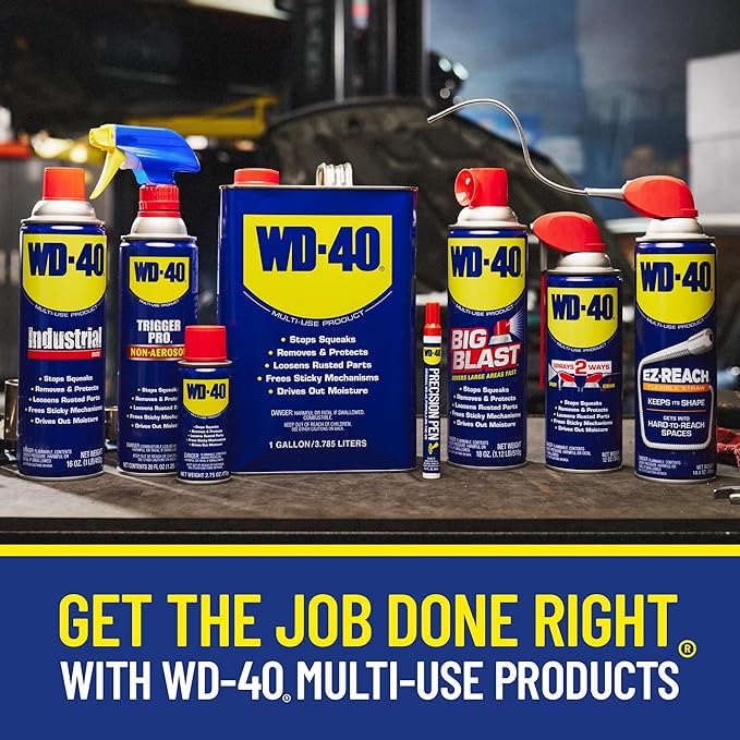WD-40 Original Formula, Multi-Use Product with Smart Straw Sprays 2 Ways,12 OZs, 3-Pack, 12 OZ