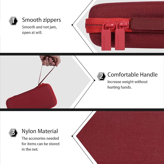 co2CREA Carrying Case for Texas Instruments TI-84 Plus CE Python Enhanced/TI-84/TI-Nspire CX II CAS/TI-Nspire CX II/TI-83 Plus/TI-89 Titanium/TI-85/TI-86 Color Graphing Calculator, Radical Red Case