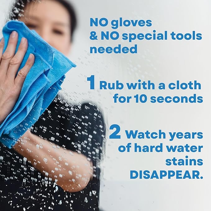Bio Clean: Eco Friendly Hard Water Stain Remover (40oz Large). Pack of 2