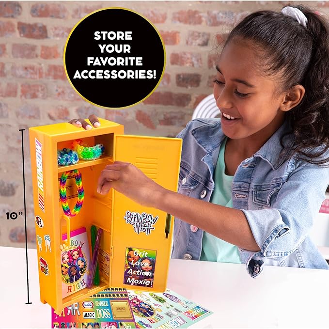 Rainbow High Secret Locker Stationery Set, Including Notepad, Gel Pens Stickers – Ages 6+
