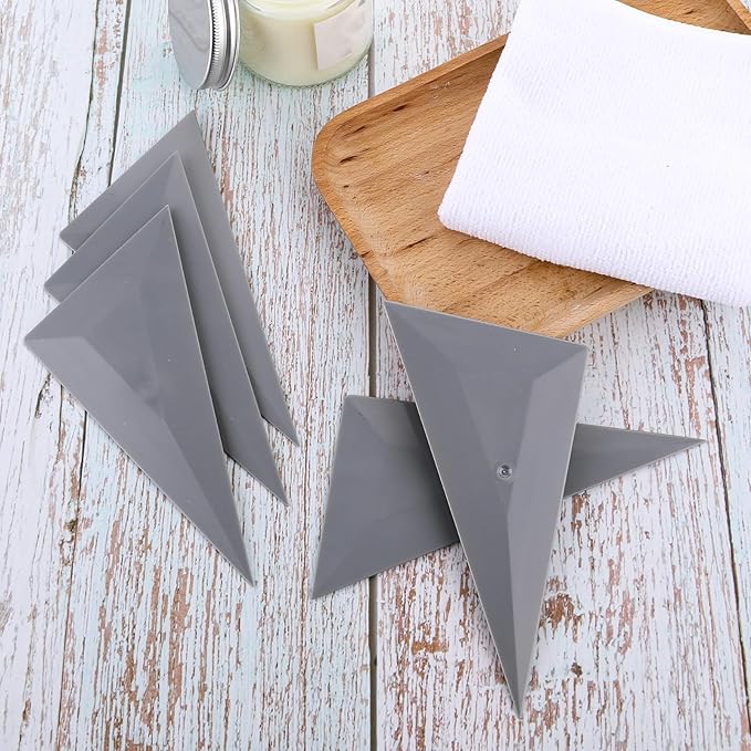 5Pcs Window Tint Squeegee Triangle Contour Squeegee Card Scraper Window Tint Tools Grey Corner Squeegee Vinyl Wrap Tool Kit for Car Wrapping Window Tinting Film Installation Application