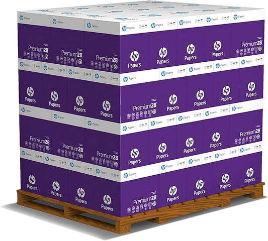 HP Printer Paper | 8.5 x 11 Paper | Premium 28 lb | 60 Case Pallet - 150,000 Sheets |100 Bright | Made in USA - FSC Certified | 205200P