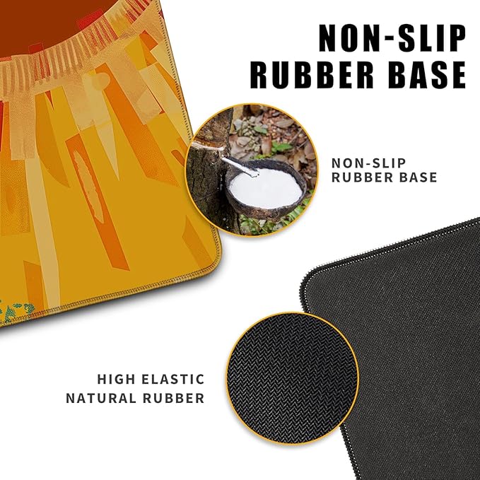 Cute Dog Mouse Desk Pad Kawaii Yellow Desk Mat Desk Decor Large Gaming Mouse Pad For Desk Mousepad Computer Office Keyboard Laptop Big Corgi Mouse Pad Xl(31.5x11.8 In)-With Non-Slip Base Stitched Eges