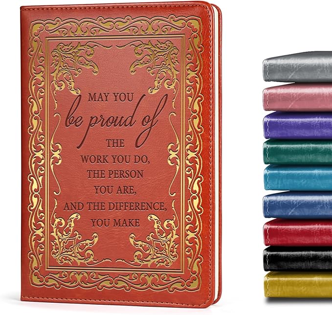 LBWCER Thank You gift May you be proud of the work you do, for Volunteer Staff Coach Nurse Teacher Social Worker Notebook Gift Thank You Gift Travel Journal (May brown)