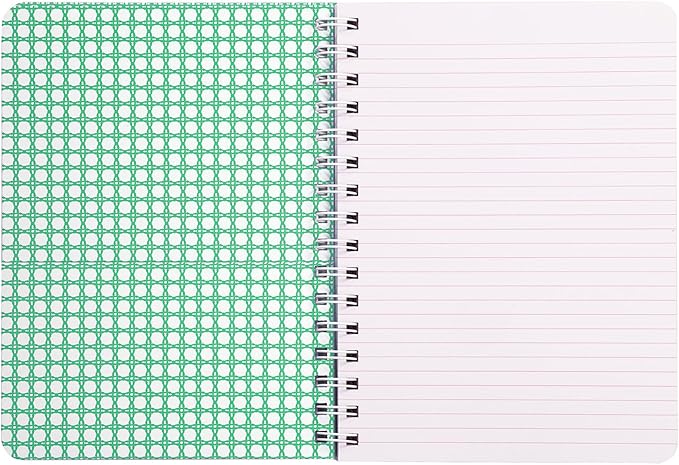 Lilly Pulitzer Hardcover Mini Spiral Notebook, 8.5" x 6.5" Small Journal with 160 College Ruled Pages, Via Amore Spritzer