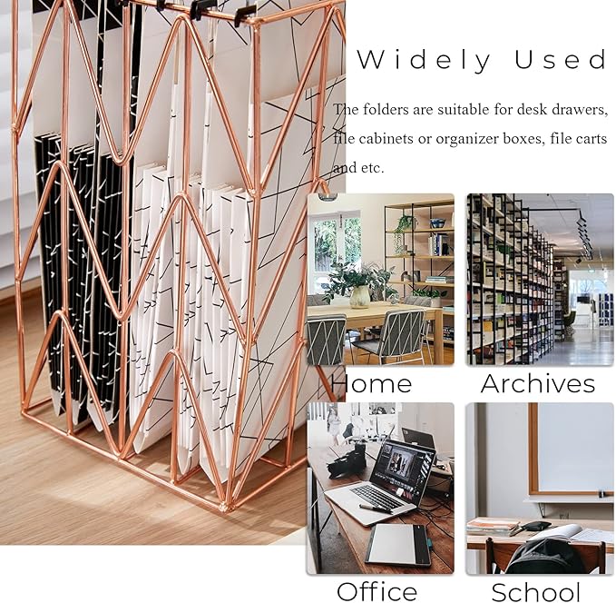 Y YOMA File Folder with Outside Pocket, 8.5 x 11-Inch, Black & White