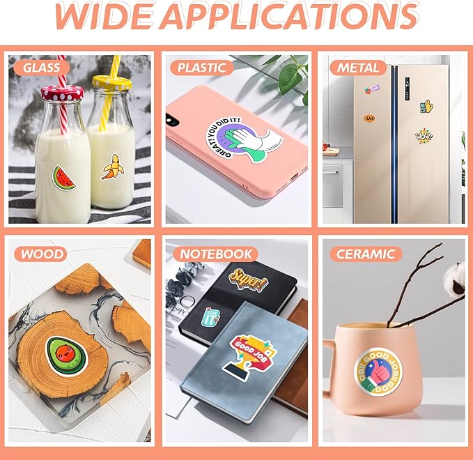 HTVRONT Printable Vinyl for Inkjet & Laser Printer - 10 Sheets Glossy White Printable Vinyl Sticker Paper Vivid Color Dries Quickly, 8.5"x11" Tear Resistant Printer Sticker Paper