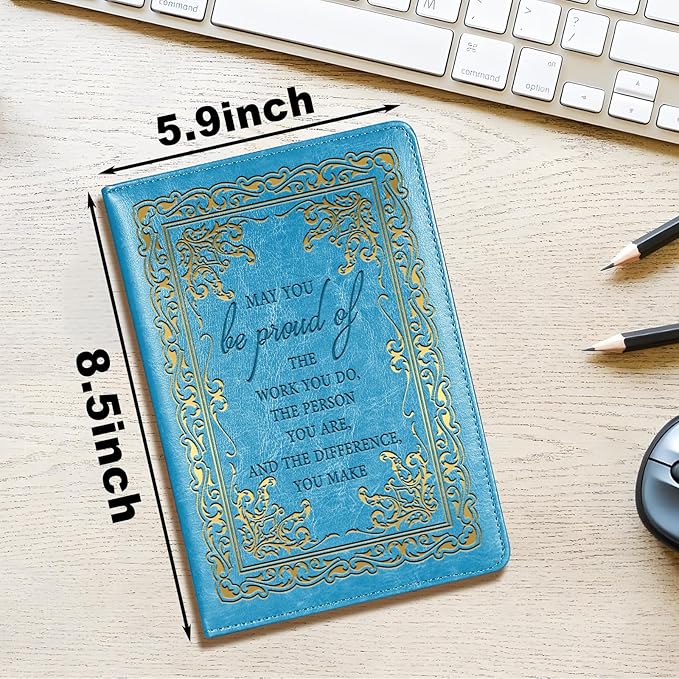 LBWCER Thank You gift May you be proud of the work you do, for Volunteer Staff Coach Nurse Teacher Social Worker Notebook Gift Thank You Gift Travel Journal (May sky blue)