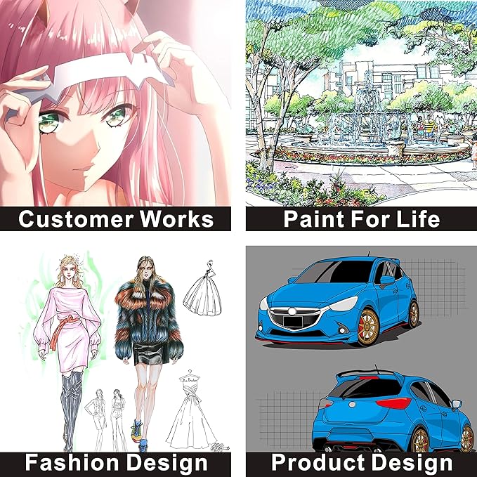 168 Colors Alcohol Markers Dual Tips Permanent Art Pen for Kids & Adult, Alcohol-Based Highlighter Sketch Markers for Painting, Coloring, Sketching and Drawing