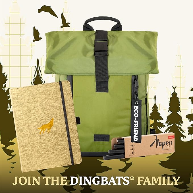 Dingbats A5 Wildlife Notebook Journal Hardcover, Cream 100gsm Ink-Proof Paper, 6.1 x 8.5 inches, 192 pages (Cream Wolf, Lined)