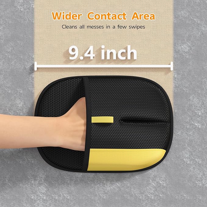 Ulyuhoda Pet Hair Remover - 2025 New Electrostatic Magic Brush Pet Hair Remover Glove, Reusable Cat & Dog Hair Remover Tool for Clothing, Couch, Furniture, Carpet, Car Seat, Cat Grooming Glove, 1 PCS