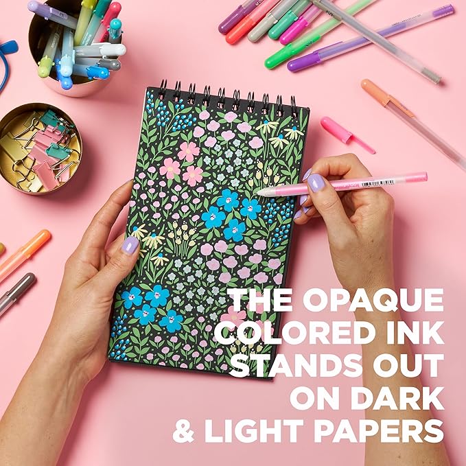 SAKURA Gelly Roll Moonlight 06 Gel Pens - Fine Point Ink Pen for Journaling, Art, or Drawing - Assorted Colored Ink - Fine Line - 25 Pack