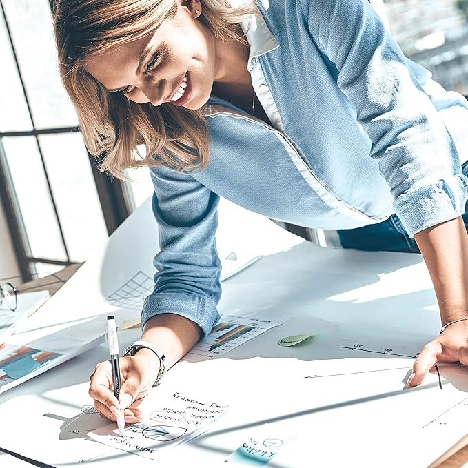 Pilot FriXion Fineliner Erasable Marker Pens, Fine Point 0.5 mm, Pack of 12, Assorted Colors, Erasable Pens - Ideal for School, Journaling, & Office Writing