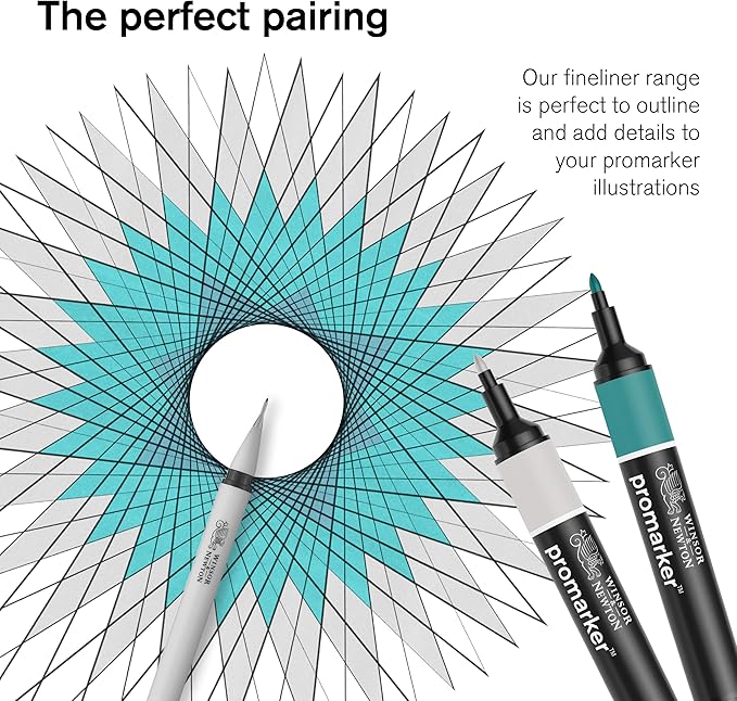 Winsor & Newton ProMarker Watercolor Marker Set, 6 Count, Foliage Tones