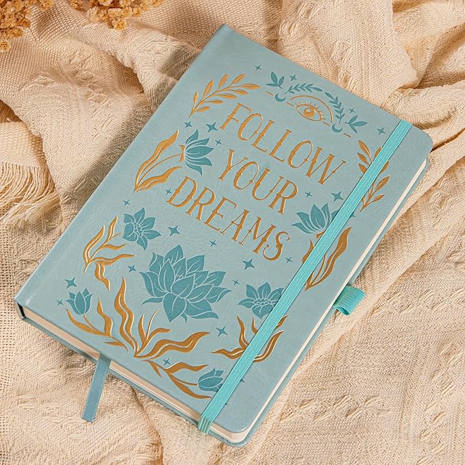 College Rule Notebook for Women Men, 318 Numbered Pages Journal, A5 Butterfly Floral Journals for Writing, Aesthetic Notebooks, Work School Note Taking, 5.4" x 8.4"
