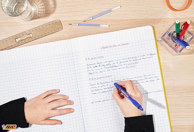 Bic 943440 0.3 mm Gel Ocity Illusion Gel Pen - Blue (Pack of 12)