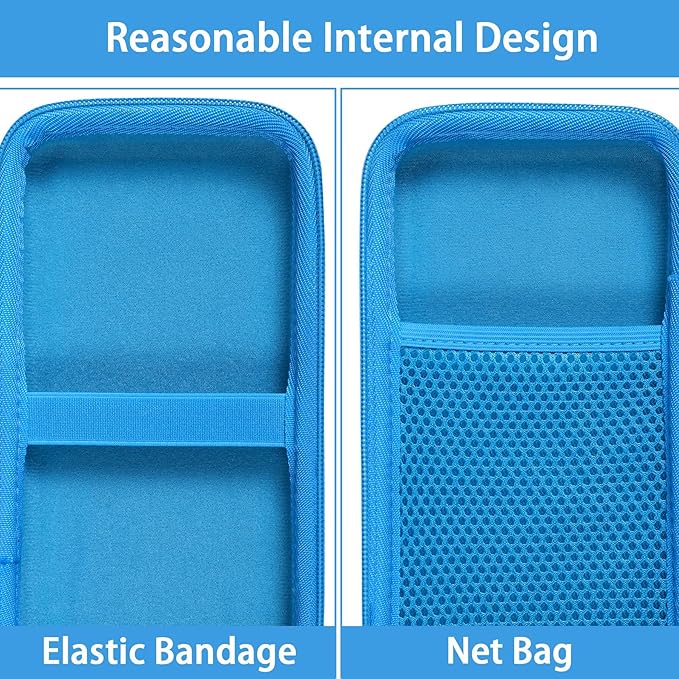 co2CREA Carrying Case for Texas Instruments TI-84 Plus CE Python Enhanced/TI-84/TI-Nspire CX II CAS/TI-Nspire CX II/TI-83 Plus/TI-89 Titanium/TI-85/TI-86 Color Graphing Calculator, Blue Case