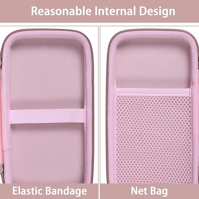 co2CREA Carrying Case for Texas Instruments TI-84 Plus CE Python Enhanced/TI-84/TI-Nspire CX II CAS/TI-Nspire CX II/TI-83 Plus/TI-89 Titanium/TI-85/TI-86 Color Graphing Calculator, Rose Gold Case