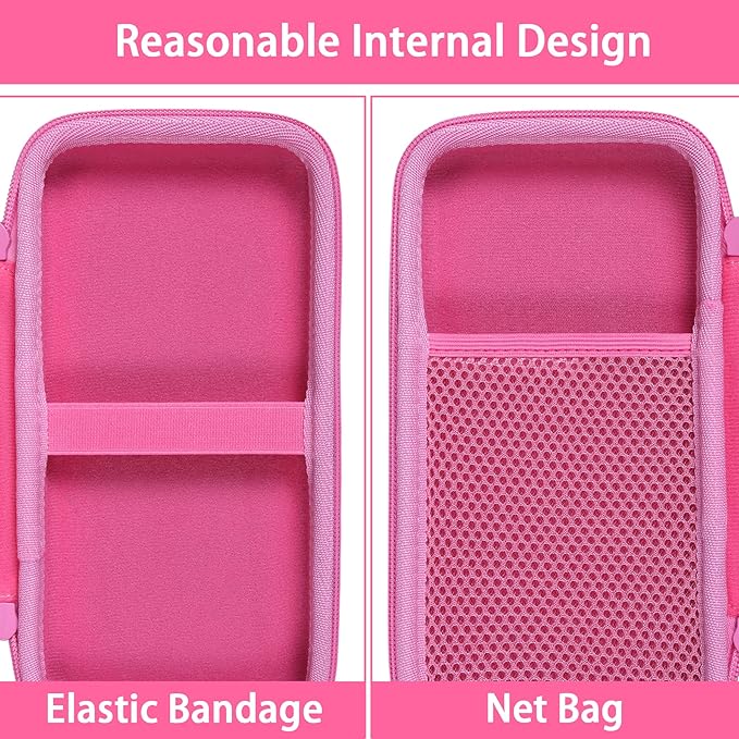 co2CREA Hard Case Compatible with Texas Instruments TI-84 Plus CE/TI-84 Plus/TI-Nspire CX II CAS/TI-Nspire CX II/TI-83 Plus/TI-89 Titanium/TI-85 / TI-86 Color Graphing Calculator, Pink