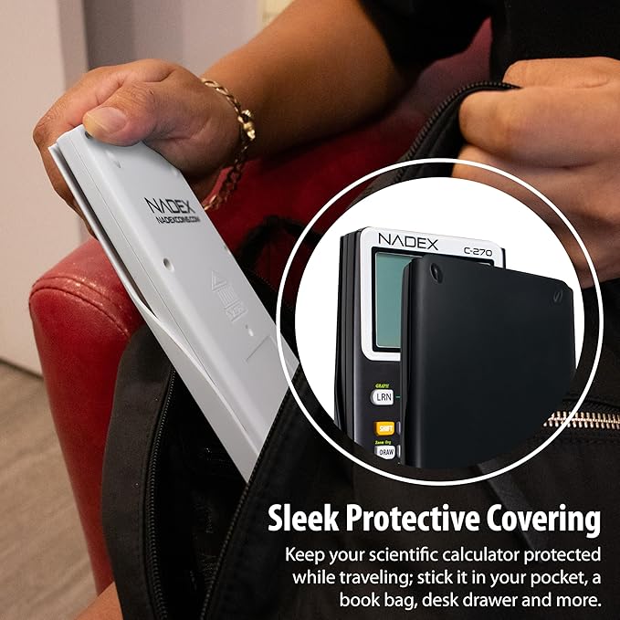 Scientific Calculator with Graph Functions for College and High School Students, Engineering, Advanced Mathematics, Calculus, Algebra, Geometery, Trigonometry, Statistics, Physics, Chemistry, White