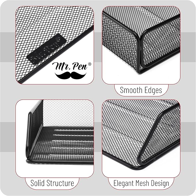 Mr. Pen Mesh Desk Organizer - Single Tray with Letter Tray, File Holder for Desk Paper Management