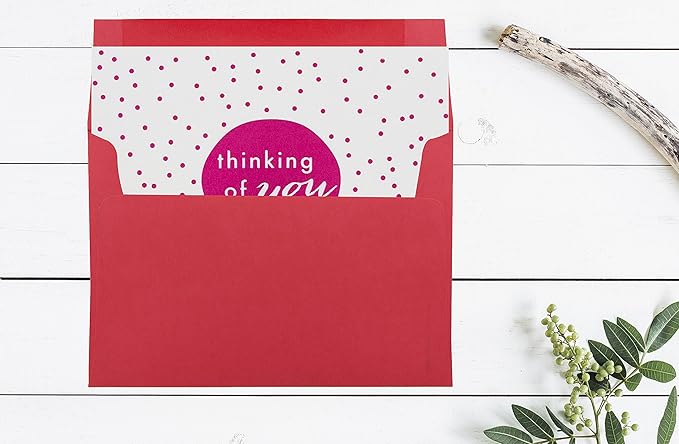 JAM PAPER A7 Colored Invitation Envelopes - 5 1/4 x 7 1/4 - Red Recycled - 50/Pack