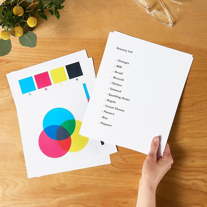 Amazon Basics Multipurpose Copy Printer Paper, 20 lb, 8.5 x 11 Inches, 8 Reams (4,000 Sheets), 92 Bright, White