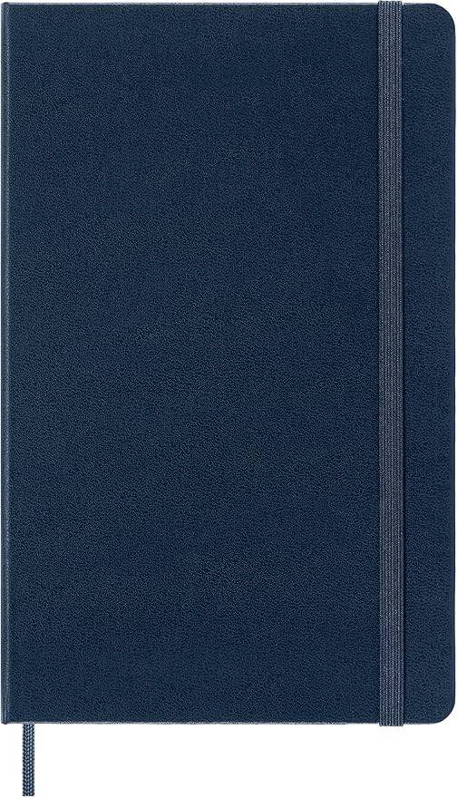 Moleskine Smart Notebook, Large, Ruled, Sapphire Blue, Hard Cover (5 x 8.25)