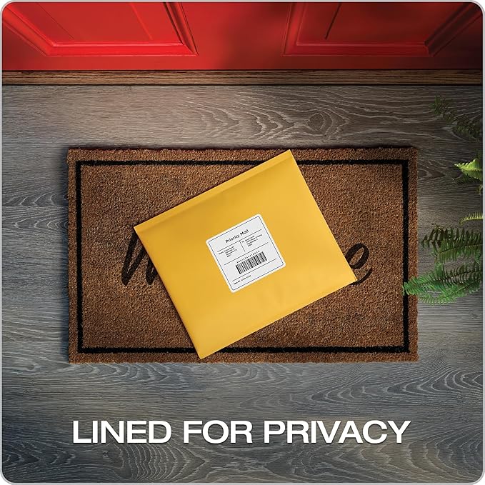 Quality Park Bubble Mailers, 8.25 x 11 Inch, Kraft Padded Envelopes, Durable Brown Shipping Envelopes, Self Seal Closure, 25 Per Box (QUA85759)