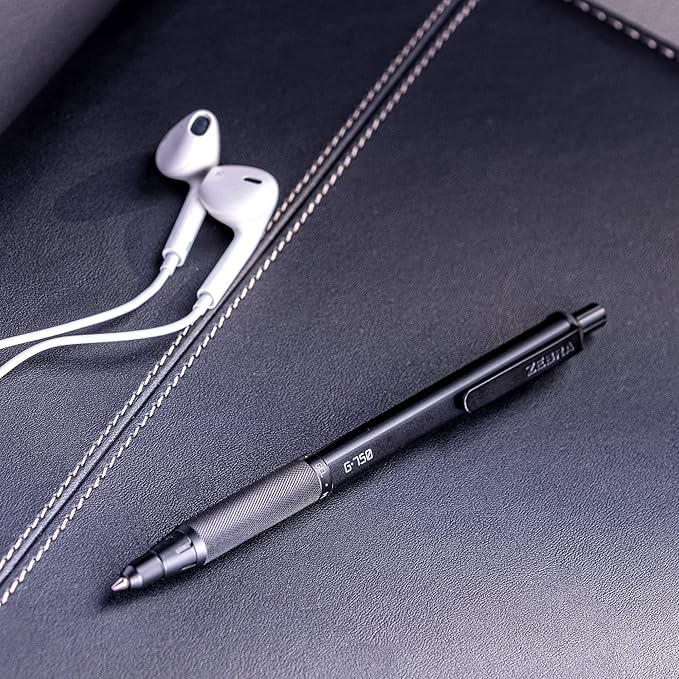 Zebra Pen G-750 and M-701 Retractable Gel Pen/Pencil Gift Set, Premium Metal Barrel, Medium/Fine Point, 0.7mm, 2-Pack (10512)