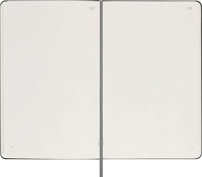 Moleskine Smart Notebook, Large, Plain, Black, Hard Cover (5 x 8.25)