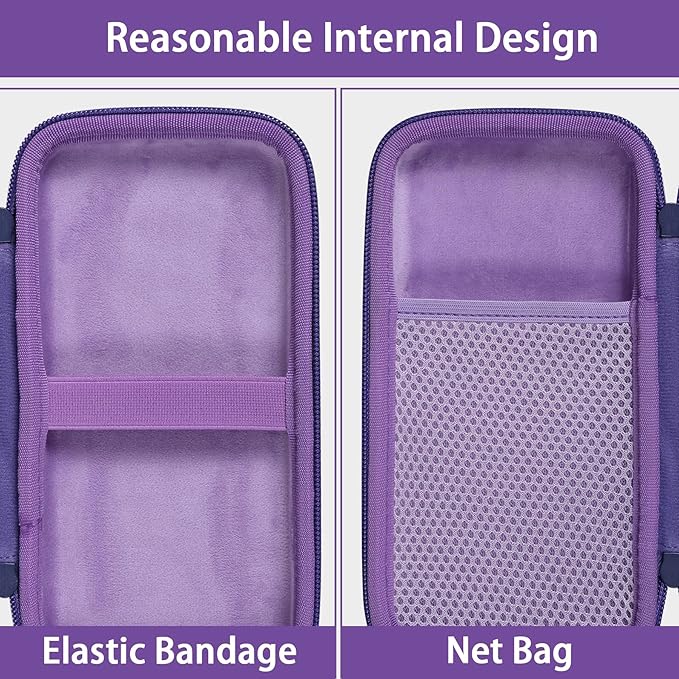 co2CREA Carrying Case for Texas Instruments TI-84 Plus CE Python Enhanced/TI-84/TI-Nspire CX II CAS/TI-Nspire CX II/TI-83 Plus/TI-89 Titanium/TI-85/TI-86 Color Graphing Calculator, Iris Purple Case