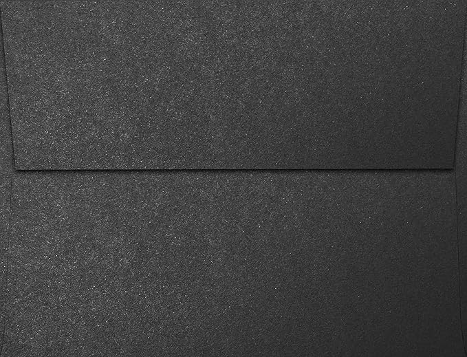 LUXPaper A2 Invitation Envelopes | Peel & Press | 4 3/8" x 5 3/4" | Anthracite Metallic | 80lb. Text | 50 Qty
