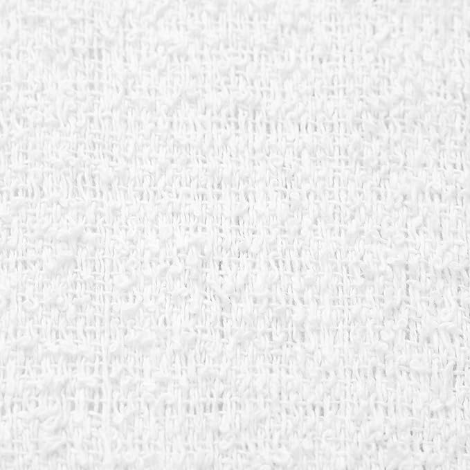 S&T INC. Multipurpose Cotton Terry Cleaning Towels for Home, Car, Automotive, and Garage Cleaning Supplies, 14 Inch x 17 Inch, White, 24 Pack