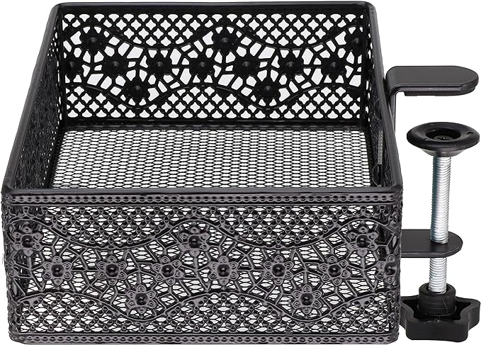 Clip-on Drawer organizers,desk organizer,can be clipped around the table to store small items (black)
