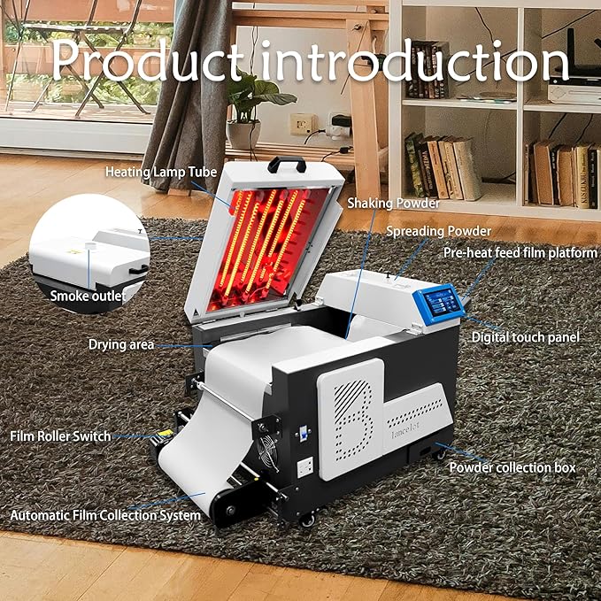 Lancelot M1630 Pro DTF Printer Bundle: Ultimate Automatic T-Shirt Printing Station w/Smart Maintenance, Mobile Workstation & Pro-Grade Equipment – Perfect for Startups & Small Businesses