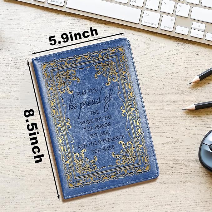 LBWCER Thank You gift May you be proud of the work you do, for Volunteer Staff Coach Nurse Teacher Social Worker Notebook Gift Thank You Gift Travel Journal (May blue)