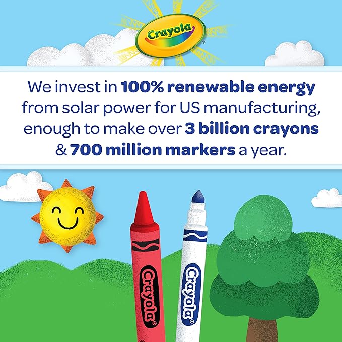 Crayola Ultra- Clean Washable Stampers Markers, 10Pc/Package