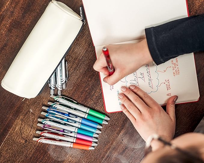 Pentel EnerGel RTX Gel Pens, Assorted Ink