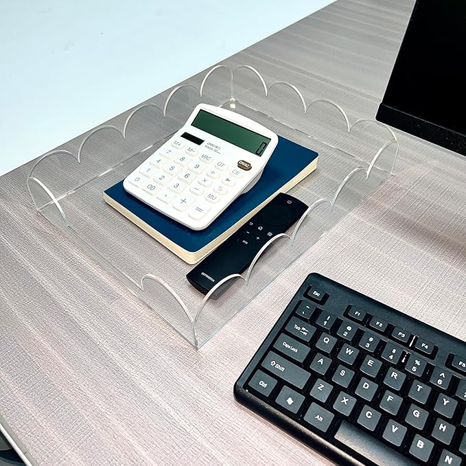Acrylic Letter Tray,Desk Organizers and Accessories for Papers,Documents,Folders,Notebooks and Stationery,Magazine File Holder for Office,Home and Classroom