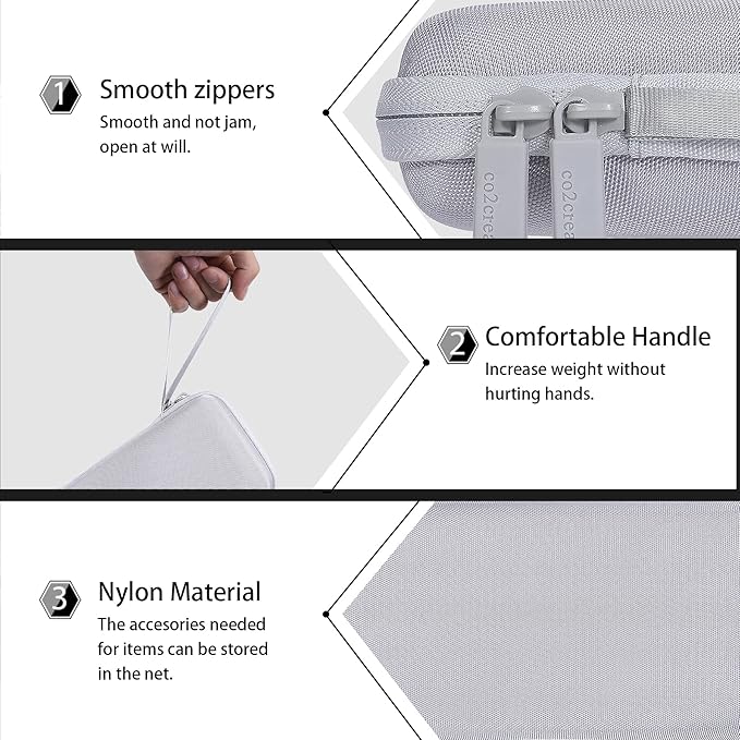 co2CREA Carrying Case for Texas Instruments TI-84 Plus CE Python Enhanced/TI-84/TI-Nspire CX II CAS/TI-Nspire CX II/TI-83 Plus/TI-89 Titanium/TI-85/TI-86 Color Graphing Calculator, White Case