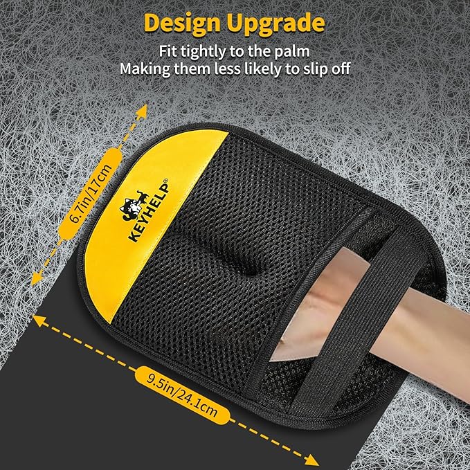 KEYHELP 2PCS Pet Hair Removal Glove for Dogs & Cats, Newly Upgraded Reusable Electrostatic Pet Hair Gloves, Pet Hair Remover Tool for Clothing, Couch, Bed, Carpet, Car Seat