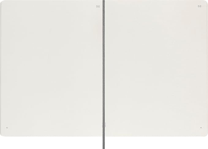 Moleskine Smart Notebook, Extra Large, Plain, Black, Soft Cover (7.5 x 10)