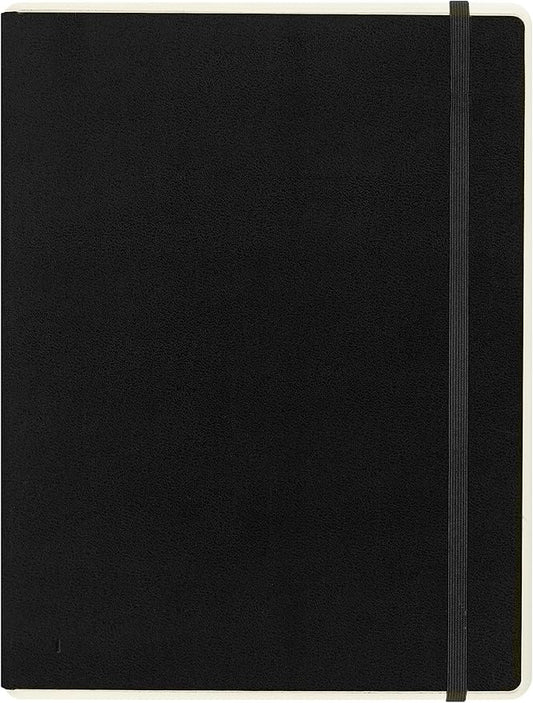 Moleskine Paper Tablet Hard Cover Smart Notebook, Plain/Blank, XL (7.5" x 9.75") Black, Compatible w/ Moleskine Pen+ Ellipse (Sold Separately) & App, Digitize & Organize, 176 Pages