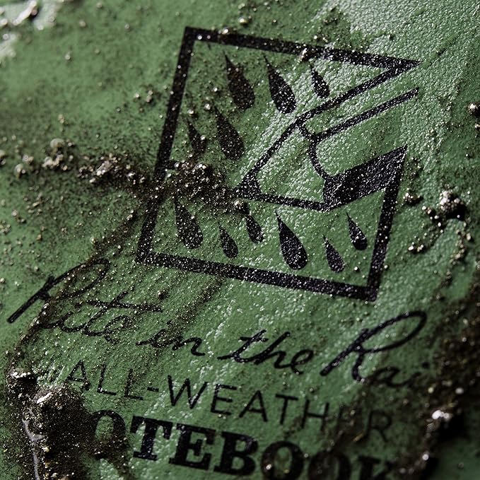 Rite in the Rain Weatherproof Top Spiral Notebook, 4" x 6", Green Cover, Universal Pattern, 6 Pack (No. 946L6)