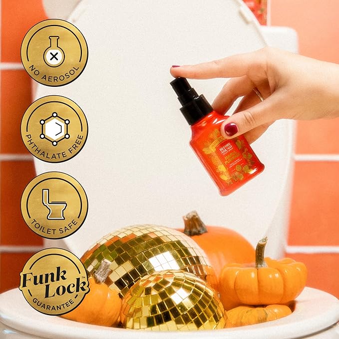 Poo~Pourri Maple Pumpkin 2oz Before-You-Go Toilet Spray - Instantly Trap Bathroom Odor - Plant Based Ingredients & Essential Oils - No synthetic fragrance - Maple, Pumpkin, and Smoked Vanilla Scent
